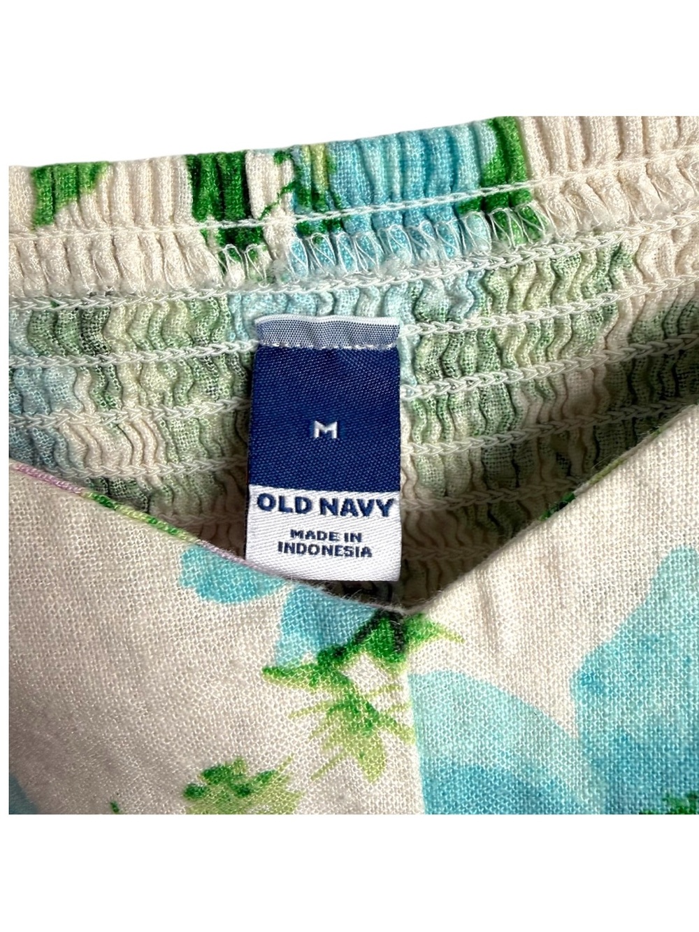 Old Navy Linen Blend Fit N Flare Midi Dress Size Medium Sleeveless Modern Hour - Picture 12 of 16